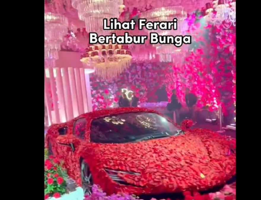 75 M, Pernikahan Megah Anak Bos AirAsia, Capture via Twitter NyaiiBubu via TikTok Majestichocuspocus
