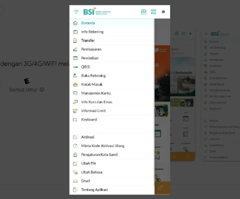 Cara Buka Rekening BSI Online Tanpa ke Bank, capture via BSI Play Sttore
