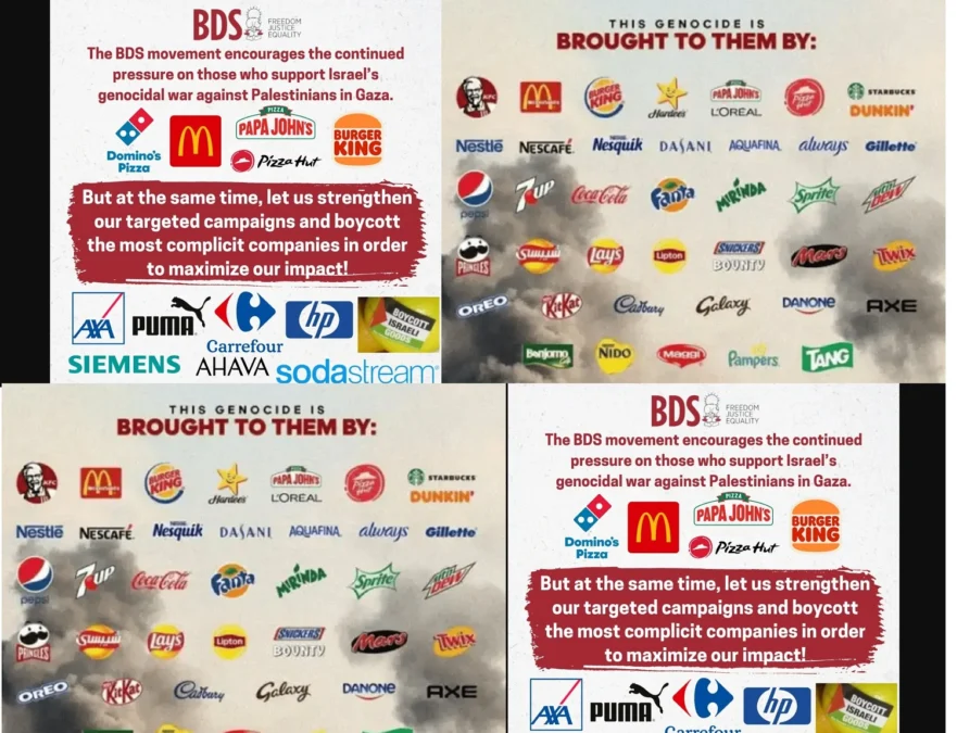 Daftar Boikot Produk Israel, capture via IG BDS Movement.