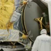 Satelit terbaru milik Telkom telah selesai diproduksi oleh Thales Alenia Space dan telah dikirimkan ke Pelabuhan Cape Canaveral, Florida, Amerika Serikat. / Sumber Screenshot @Thales Alenia Space