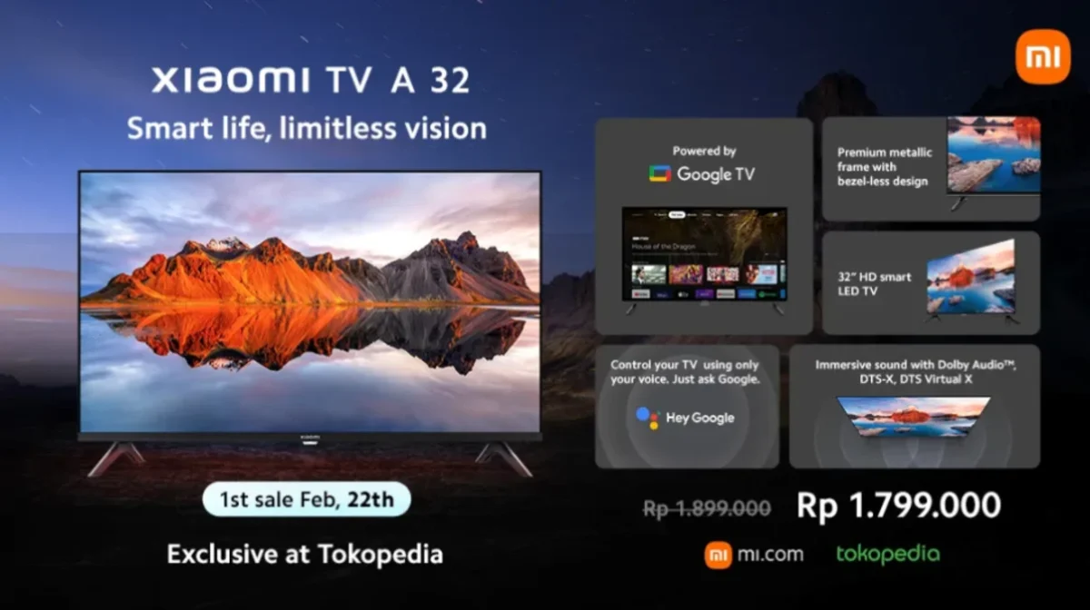 Xiaomi TV A dan A Pro saat ini dapat diperoleh